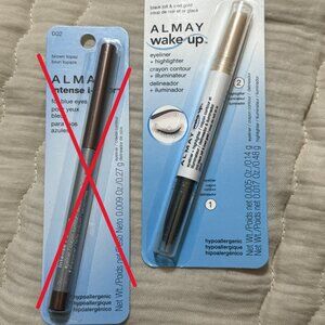Almay Wake Up Eyeliner / Highlighter #010 Black Jolt/Iced Gold (1)